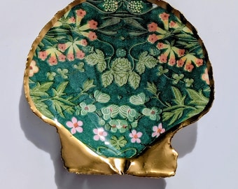 Art Deco Schelp Trinket Dienblad Kustdecor Handgemaakte sieraden Schotel Cadeau voor bruidsmeisjes Housewarming