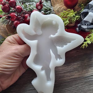 Epoxy Resin Angel Mold, Silicone Mold for Christmas Ornaments, DIY Holiday Craft Mold, Resin Casting Mold for Handmade Gifts