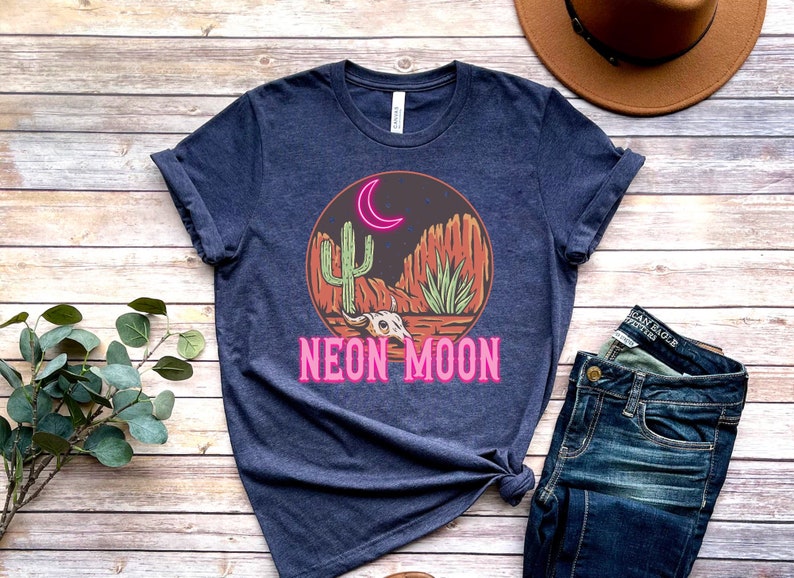 Neon Moon Shirt, Country Music Tshirt, 90's Country, Country Lyrics Tee ...