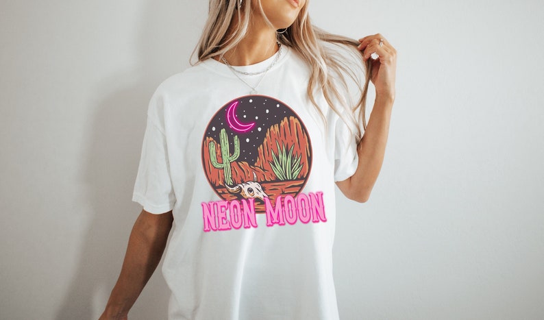 Neon Moon Shirt, Country Music Tshirt, 90's Country, Country Lyrics Tee ...