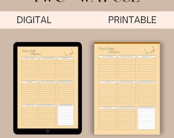 BUSY MOM PLANNER, Mom Organizer, Household Chores , Meal Planning, Budget Tracking, Family Activities, Instant Download, Mom’s Life Planner