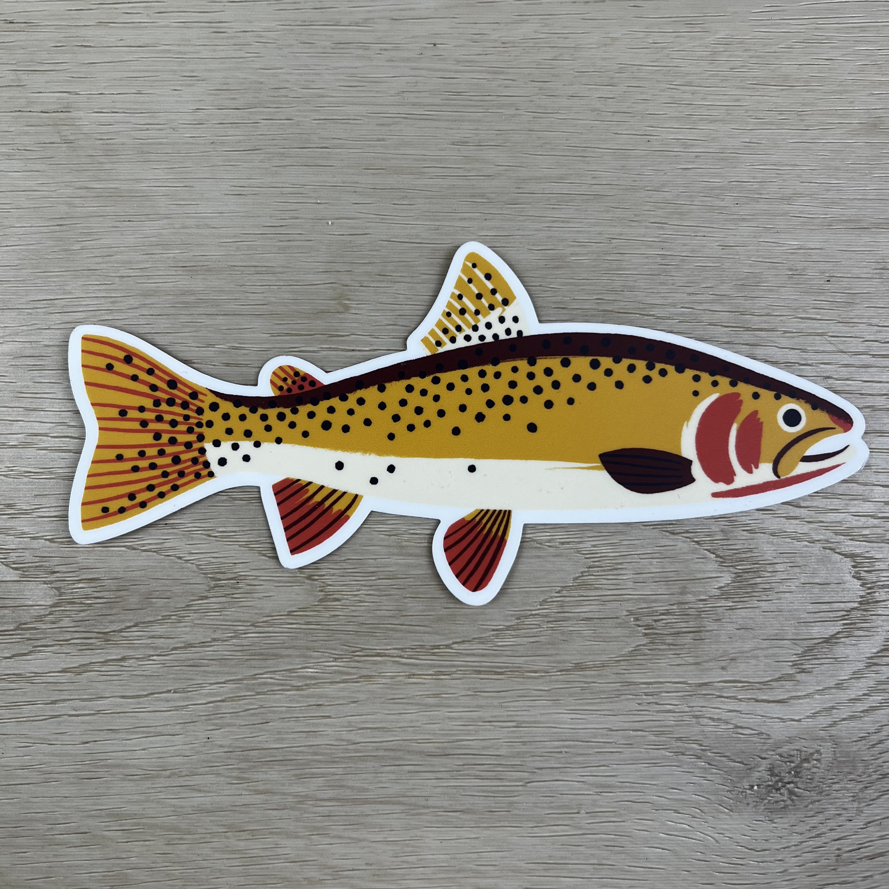 Yellowstone Cutthroat Trout Sticker Decal 7 Inches - Etsy