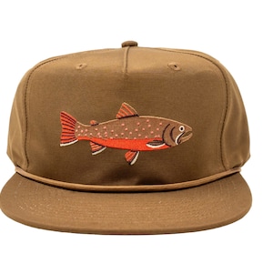 Bull Trout Hat Fly Fishing Native Fish One Size Fits All Snapback Cap - Free Shipping - Great Gift For Fly Fishermen