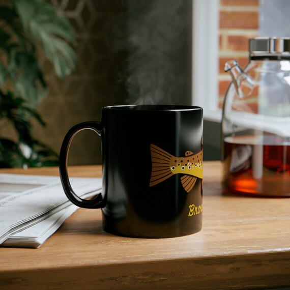 Brown Trout Coffee Mug Native Fish Cup 11 Oz. - Etsy