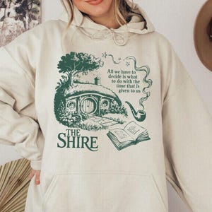 The Shire LOTR Sweatshirt For Fans, Fantasy Book Lover Hoodie, Funny Second Breakfast, Gift For Book Lover, Bookish Gift, Tolkien Sweatshirt