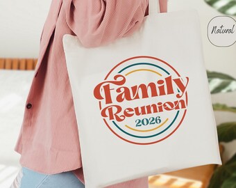 Family Reunion 2026 Tote Bags, Family Trip Tote, Family Reunion Gifts, Canvas Tote Bags, Family Vacation Bag, Family Gathering, Camping Tote