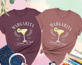 Margarita Social Club Shirt, Drinking Shirt, Party Shirt, Margarita Shirt,Cocktail Lover Shirt,Funny Shirt,Bartender Gift,Margarita Cocktail