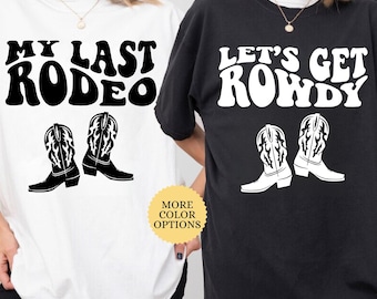 Comfort Colors® Nashville Bachelorette Shirts, Custom Last Rodeo Shirt, Western Bridal Party, Country Bachelorette Shirt, Cowgirl Bach Shirt