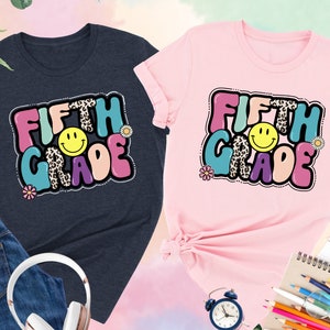 Fifth Grade Shirt, Leopard 5th Grade Shirt, Fifth Grade Student Shirt,First Day of School Shirt,5th Grade Teacher Shirt,Back To School Shirt