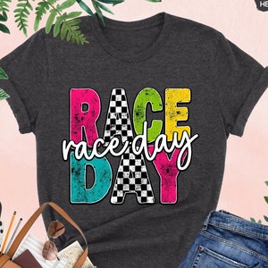 Race Day Shirt, Racing Shirt, Checkered Shirt, Racing Lover Shirt, Race Car Lover Gift, Race Season Shirt, Race Fan Shirt, Racer Shirt