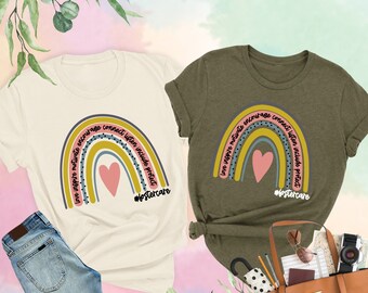 Foster Care Rainbow Shirt, Foster Mama Shirt, Foster Love Shirt, Adoption T-Shirt, Foster Parent Gift, Gift for Foster Mom, Foster Shirt