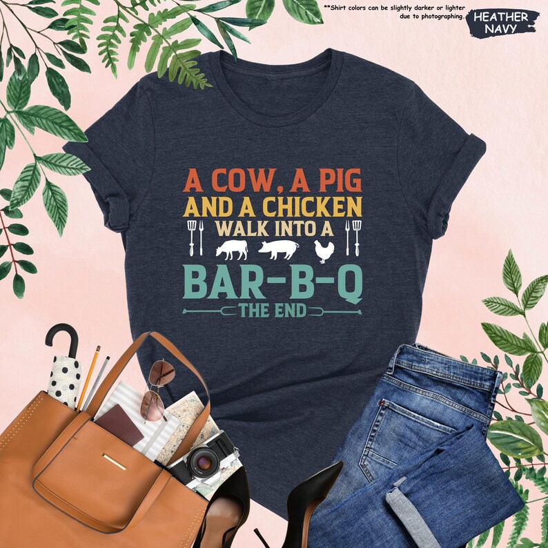 a cow a pig and a chicken walk into a bar - b - q the