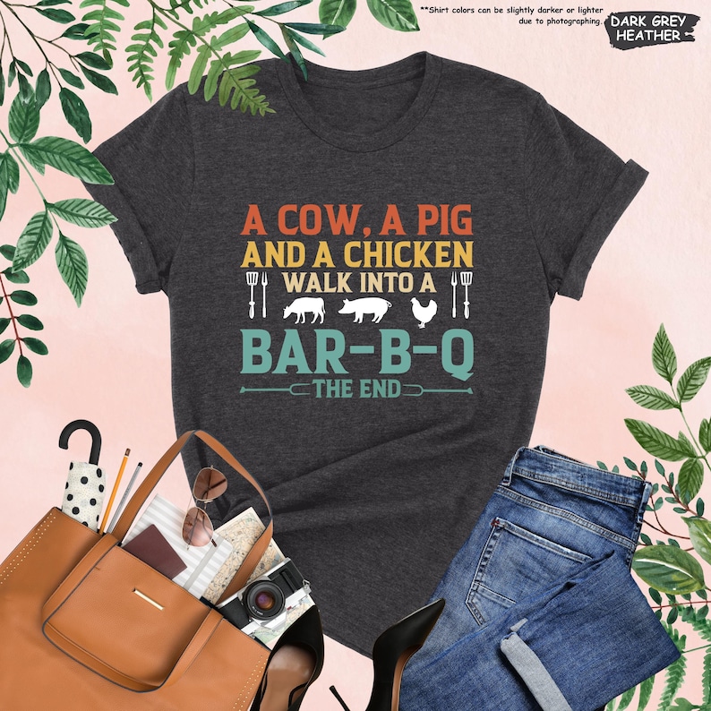 a cow, a pig and a chicken walk into a bar - b - q