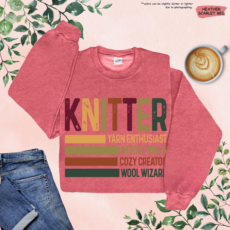 Knitting Lover Shirt, Knitting Shirt, Knitting Gift, Knitter Shirt, Cute Knitting Shirt, Knit Lover Gift, Hobby Shirt, Crafting Room Shirt image 8