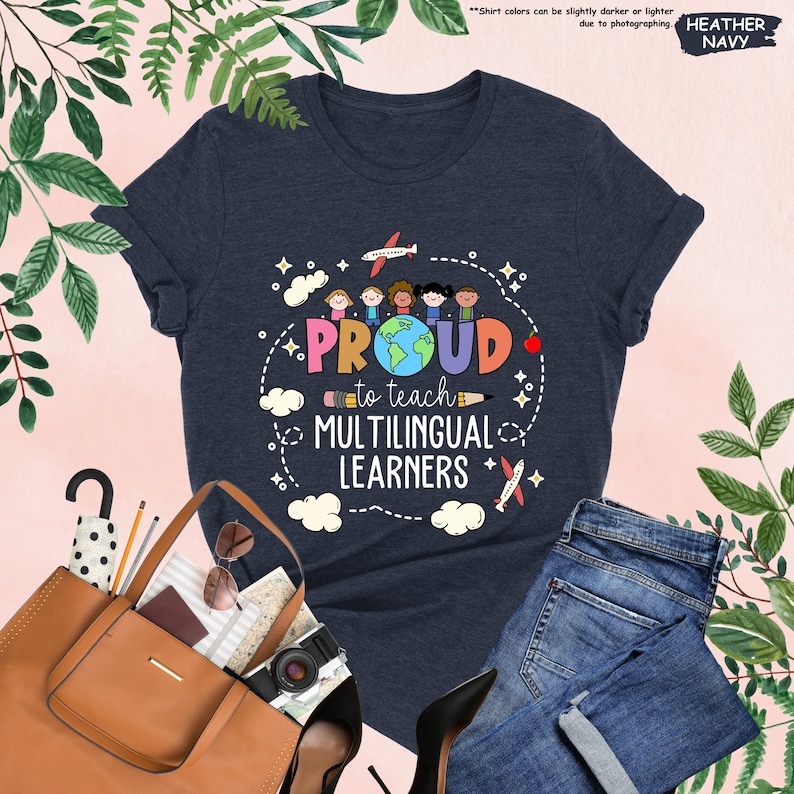 a t - shirt that says proud is a multilingual learner