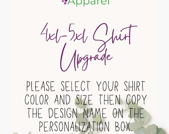 4XL-5XL Shirt Upgrade