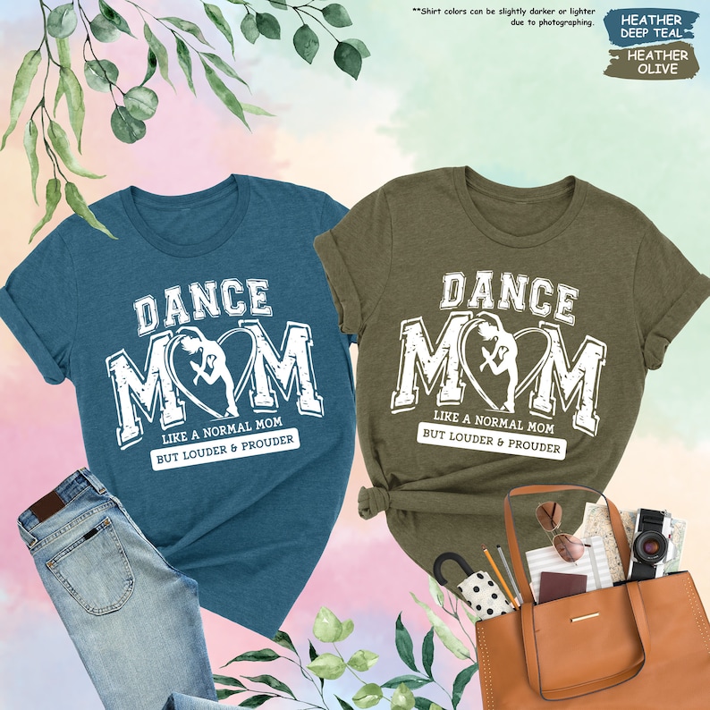 a couple of shirts that are next to a purse
