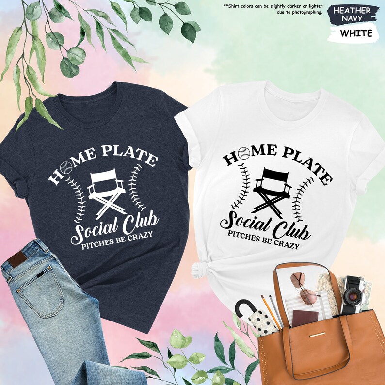 a couple of shirts that are next to a purse