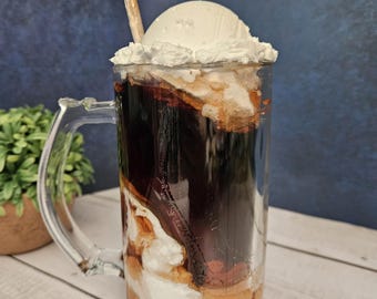 Fake Root Beer Float: Prop Food Photography, Resin Craft