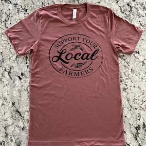 Support Your Local Farmer Logo T-shirt
