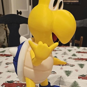 14&quot; 3D Printed Koopa Troopa (Super Mario, Luigi, Blue Shell, Yoshi)