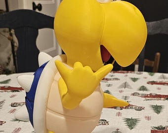 14" 3D Printed Koopa Troopa (Super Mario, Luigi, Blue Shell, Yoshi)