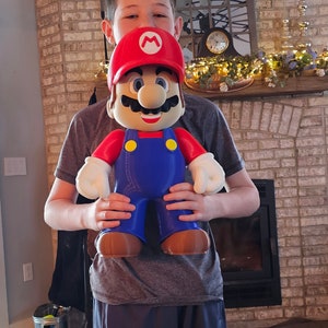 3D Printed 18&quot; Super Mario - Action Figure, Desktop Toy, Yoshi, Luigi