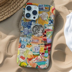 Italian Summer Harvest Collage Phone Case, European Summer, La Dolce Vita, Tomato Girl Summer for iPhone 15 14 13 12 11 Pro Max 8 Plus X XR