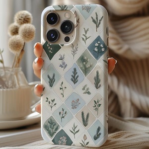 Vintage Weihnachtshandyhülle, Natur Geschenk, Süße Weihnachtshülle, Weihnachtsgeschenk für iPhone 16 15 14 13 12 11 Pro Max 8 Plus X XS