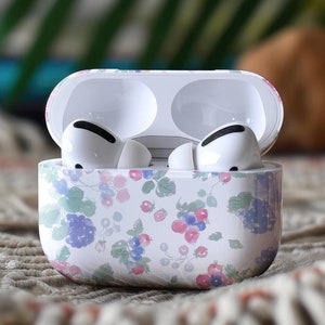 Soft Summer Watercolor Berries AirPod Case, Preppy Spring Aesthetic, Coquette Girly Case, Cute AirPods Pro Case, for AirPods Pro Gen 1, 2, 3