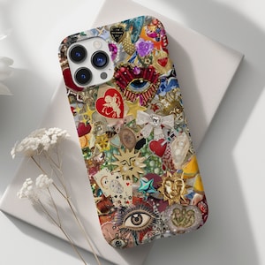 Vintage Mosaic Charm Phone Case, Mosaic Tiles Case, Mosaic