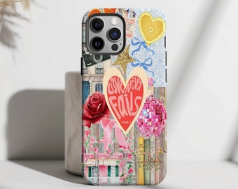 Custodia per telefono vintage Coquette Collage, estetica preppy e carina, iPhone 15 14 13 12 11 Pro Max 8 Plus X, Samsung Galaxy S23 S22 S20 Ultra