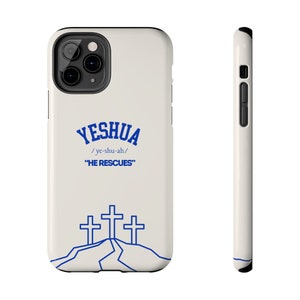 Yeshua Christian Phone Case, Scripture Case, Bible Verse Gift, Religious Gifts, Faith Phone Case for iPhone 17 16 15 14 13 12 11 Pro Max X image 5