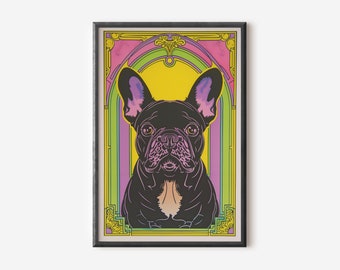 Bulldogge Wand Kunst | Hund Kunstdruck | Hunde Poster | Hund Wand Kunst Dekor | Digitaler Download