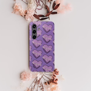 BTS Phone Case Kpop Samsung Case Taehyung Bangtan Purple Phone Case