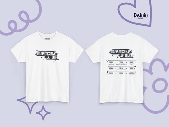 Jin Tour Concert Jin Tshirt Runseokjin Episode Tour Fanmade