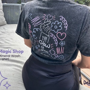 Magic Shop BTS Shirt Mineral Wash T-Shirt Front and Back Design