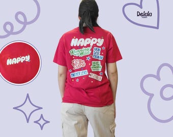 Chemise Jin Happy Bts T-shirt unisexe BTS merchandising fabriqué par des fans Happy Album cadeau Bts Jin Happy