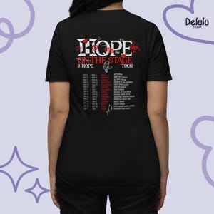 Maglietta del tour Jhope Maglietta Hope On The Stage Concerto JHope Fanmade J-Hope Jack in the Box Tour Città J-Hope BTS ARMY Merch