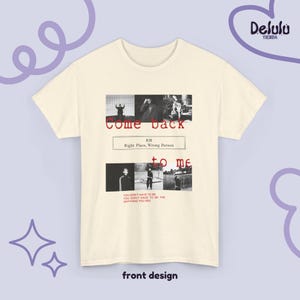 Bts Rm Namjoon Tshirt Bts Shirt Fanart BTS Gift Namjoon Bias Come Back to Me Rpwp Inspired Tee