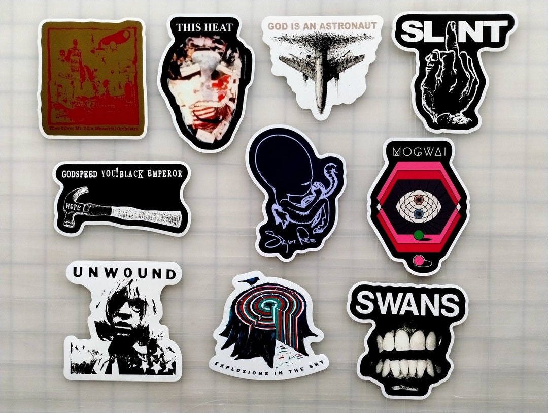 Shoegaze / Drone / Post-rock / Experimental Sticker Pack 3 - Etsy