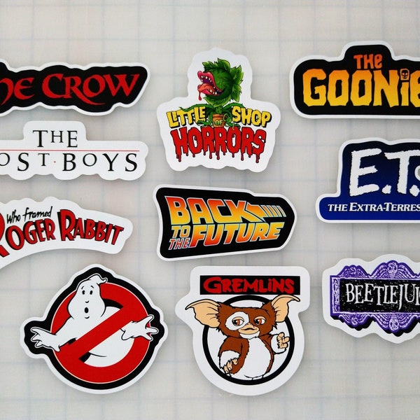 Classic Movie Sticker Pack (10 Stickers) Set 1