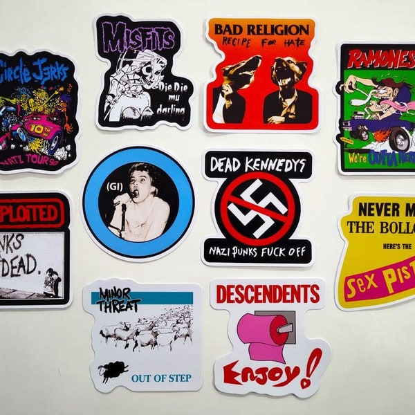 Punk Sticker Pack (10 Stickers) SET 20