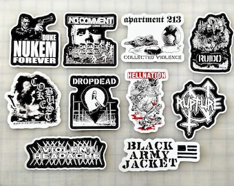 Powerviolence / Fastcore Sticker Pack (10 Stickers) SET 5