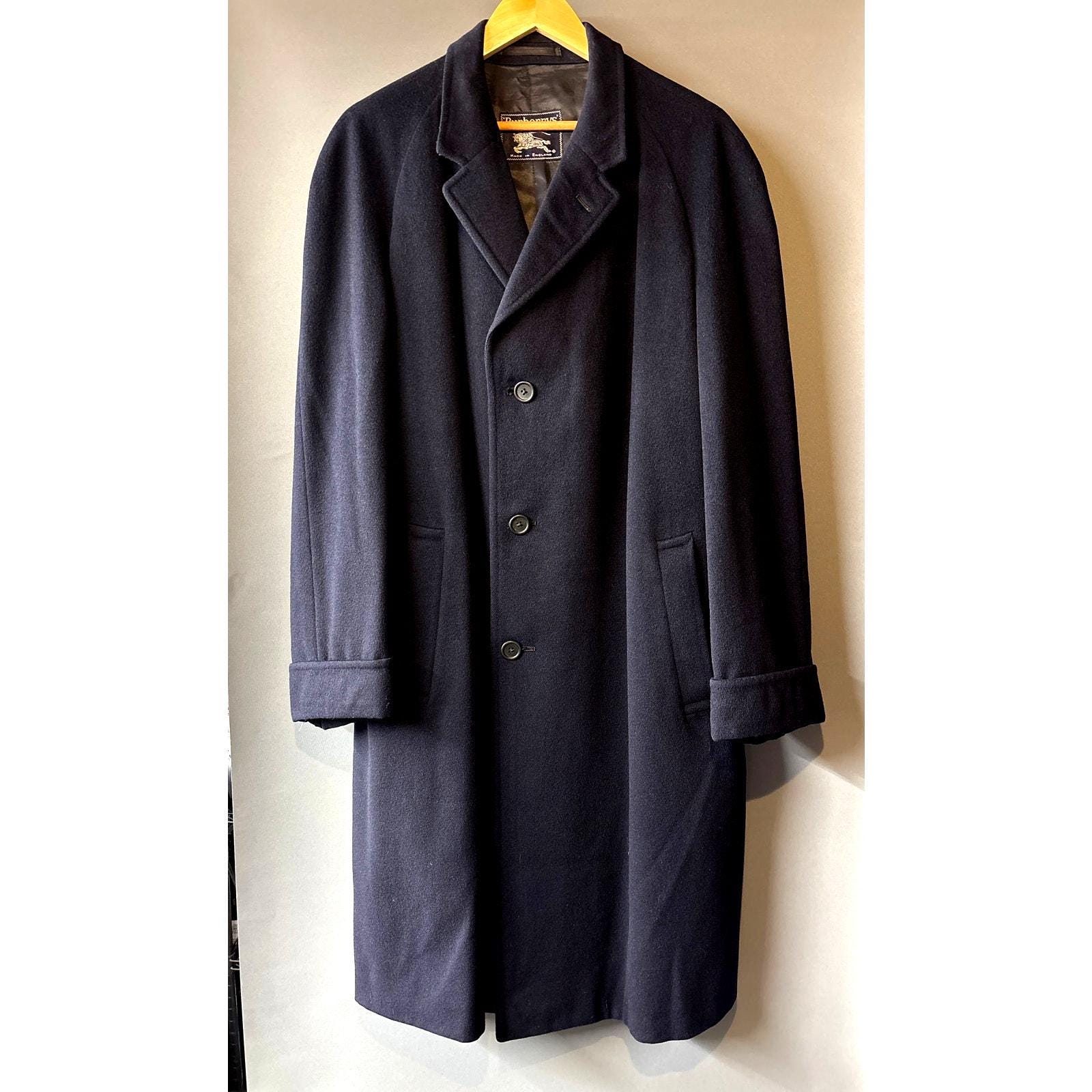 Vintage Burberry Navy Trench Coat - Etsy