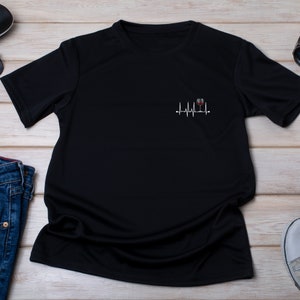 Wine Heartbeat Short Sleeve Tee, Funny Wine Shirt, Unisex Tee, Wine Drinking Shirt, Wine Lover Shirt, Wine Tasting Shirt, Wine Drinker