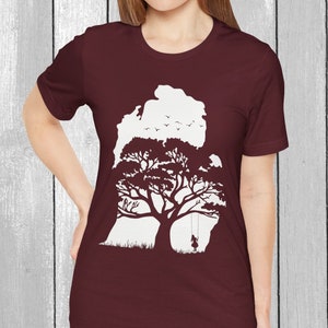Mädchen schwingendes Shirt, Artenbaum-Hemd, Artenbaum-Hemd, Artenschutz-Hemd, Artenschutzkleidung