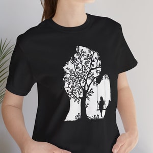 Girl Tree Swing Shirt, Michigan Shirt, Tree Shirt, Michigan Nature Shirt, Gift for Her, Womens Michigan Shirt, Great Lakes State