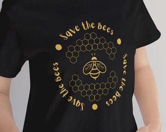 Save The Bees Shirt, Conserve Endangered Bees Shirt, Animal Lovers Shirt, Bee Shirt, Nature Life Shirt, Pollinators Tee, Bee Lover Shirt