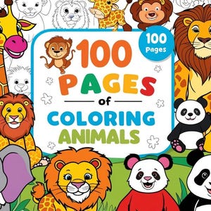 Libro da Colorare Animali in PDF | 100 Disegni Stampabili